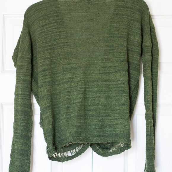 Jessica Simpson | Forest Green Knitted Crossover Top (Juniors) - Picture 5 of 5